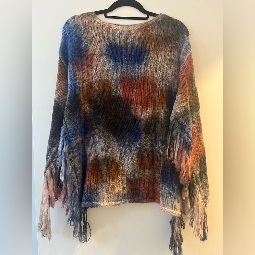 B.yu Fringe Sleeve Sweater